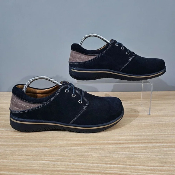 Alegria Alex Casual Oxford Lace Up Sneaker Mens EU 43 Navy Blue Suede Sand main image 8